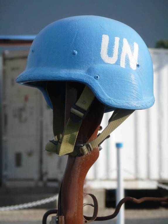Monumenro aos militares brasileiros mortos no terremoto de 2010, na base da ONU em Port-au-Prince, no Haiti